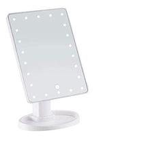 UYZ Specchio da toeletta per la Pulizia dello Specchio Portatile Princess a LED con Luce Touch Screen Lampada da Tavolo Specchio da toeletta Quadrato