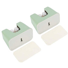 Supporto per Scopa Impermeabile con Design a Ganasce a Rullo, 2 Pezzi, Montato a Parete, Facile da installare, Senza Perforazione per L'Ufficio Domestico(Green)