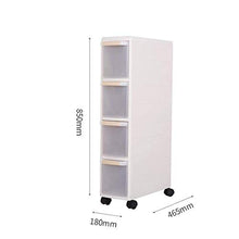 BUDBYU Armadio Laterale Stretto, Armadio Laterale Trapuntato Armadio cassettiera Armadio Bambino Armadio da Cucina cassettiera da Bagno risparmia Spazio