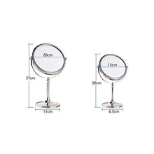 specchio trucco,specchio trucco,Specchio cosmetico bifacciale da tavolo 3x da 8 pollici, specchio ingranditore da bagno in stile europeo argento