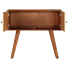 vidaXL Credenza con Stampa Dorata Mobiletto Basso Madia Cassettiera Vetrina Arredo Soggiorno Armadio Arredamento Massello di Sheesham