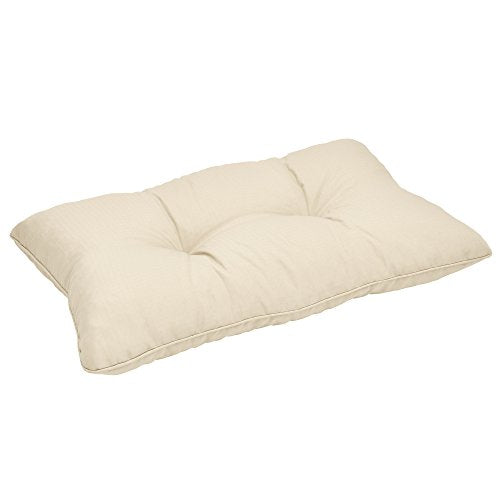 Beautissu Cuscino Lounge da Esterno XLuna - Comoda spalliera 50x40x12cm - per mobili e Arredamento da Giardino - Beige