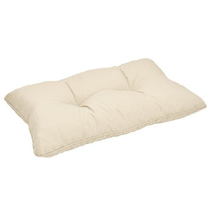 Beautissu Cuscino Lounge da Esterno XLuna - Comoda spalliera 50x40x12cm - per mobili e Arredamento da Giardino - Beige
