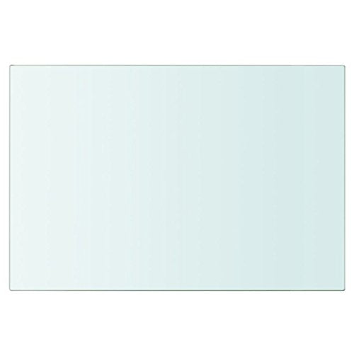 Wakects Mensola in Vetro Temperato, Trasparente Ripiano Lastra Scaffale da Bagno, Supporto da Parete Ripiano Singolo in Vetro (20x30cm)