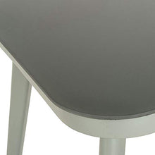 Meubletmoi 7686 - Tavolino da giardino in alluminio e piano in ceramica, colore: Verde chiaro