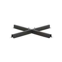 Siena Garden Stahlkreuz Croce in Acciaio per Supporto ombrellone, Nero, 100x100x6 cm