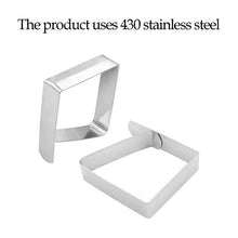 YOFASEN Tovaglia da Clip in Acciaio Inossidabile - Gadget Fermatovaglia Clip da Tovaglie per Outdoor Picnic Party, Argento, 12 Pezzi, 5 * 4.3cm