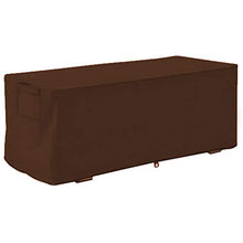Nimoa Copertura per Scatola di immagazzinaggio per Esterni: Copertura per Scatola da Esterno UV Impermeabile Antipioggia per Esterni 123 * 62 * 55 cm per Giardino Cortile(Marrone)