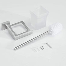 Weare Home, argento 304, in acciaio inox spazzolato, portasciugamani da parete semplice elegante moderno, accessori bagno, pensile per telo bagno Toielttenbürstenhalter mit Becher