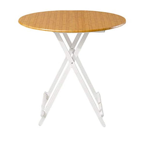 Tavolo Da Tavolo Pieghevole Semplice Tavolo Da Pranzo Pieghevole, Tavolo Rotondo Portatile Multifunzionale, Tavolo Rotondo Studio Conveniente In Dormitorio, Adatto Per Studio / Ufficio / Sala Da Pranz