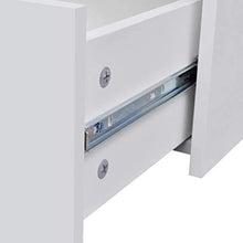 Ausla Credenza con 4 Cassetti 60x30,5x71 cm Libreria in Legno Armadietto Moderno Cassettiera da Ufficio Armadio Laterale per salotto,sala da pranzo,corridoio,Bianco