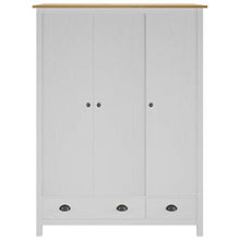 Tidyard Armadietto Multiuso per Camera da Letto con 2/3 Ante con Maniglie in Metallo Armadietto Guardaroba in Legno di Pino 89x50x170cm/127x50x170 cm Bianco