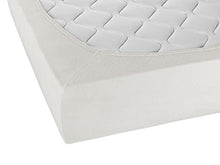 Biberna 0012344 Lenzuolo Frottee-Stretch (Altezza Materasso max. 22 cm) 1X 180X200 cm > 200X200 cm, Grigio