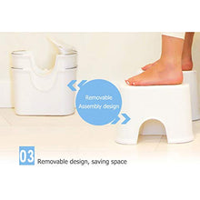 Montare lo sgabello del water, lo sgabello per WC per la stitichezza, il design spesso e staccabile, lo sgabello per WC per adulti bambini, lo sgabello per pozzetto accovacciato, lo sgabello a gradi