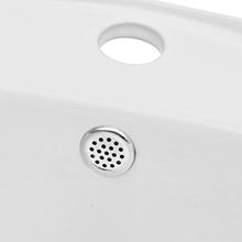SENLUOWX - Lavabo in ceramica ovale con troppo pieno
