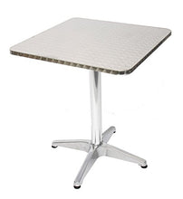 Set 10x tavoli bistro bar giardino M28 alluminio quadrato 60x60x70cm