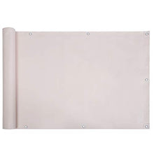 SONGMICS Frangivista per Recinzione di Giardino, 6 x 0,9 m, Paravista per Privacy in PVC Senza Viti, per Balcone Terrazzo Piscina, Color Crema GBC90JIV