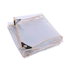Telo trasparente Copertura vegetale trasparente telo di plastica PVC telone impermeabile con perforazioni, parapioggia for la copertura di fiori e piante balcone, 450g / mq (Size : 1 * 2m)