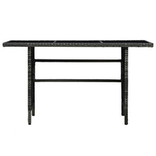 SKM Set Divani da Giardino 4 pz con Cuscini in Polyrattan Grigio (55.98kg)