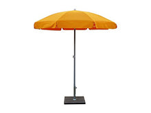 Maffei Art 181 Venezia ombrellone Rotondo Cotone Duplex Diametro cm 200. Made in Italy. Colore Giallo/Riga Gialla