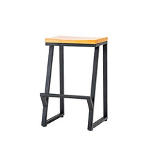 XIN CHANG LWH Sgabelli da Bar, seggiolone in Legno massello Sgabello ad Alto Sgabello for la Colazione Bar con bancone da bancone con poggiapiedi con poggiapiedi (Size : 65CM)