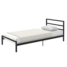 WGYDREAM Letto Base Nera per Letto con Struttura in Metallo Solido Letto A Piattaforma Singola con Rete A Doghe per Adulti, Bambini, Adolescenti, 90 X 200 Cm
