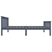 FAMIROSA Giroletto con 2 Cassetti Grigio in Massello di Pino 90x200 cm-0702