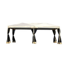 Outsunny Gazebo da Giardino Pieghevole con Zanzariere Impermeabile Borsa da Trasporto Montaggio Facile Polietilene 3x6m Beige