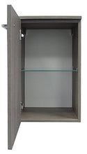 Fackelmann Armadietto da bagno Rondo, con cerniere ammortizzate, dimensioni (L x A x P): ca. 35,5 x 59 x 32 cm, armadio di alta qualità per bagno/porta a sinistra/corpo e frontale: rovere cognac