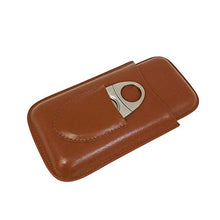 WAWAYU Portasigari, Portable Cigar Box, può Contenere 3 sigari, in Pelle Cigar Humidor Adatto a casa, Viaggio d'Affari e Viaggi