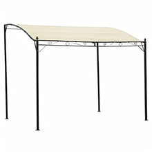 vidaXL Gazebo Tessuto Bianco Crema Tettoia Tenda Ombrellone Tendone Parasole
