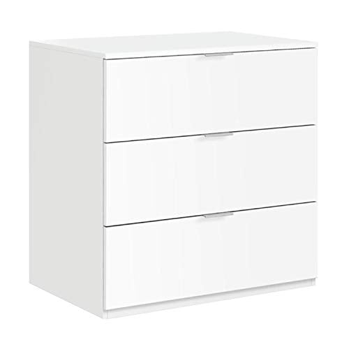 13Casa Larissa A2 Cassettiera, 77 x 38 x 80 H Cm, Bianco, Melamina