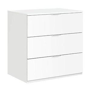 13Casa Larissa A2 Cassettiera, 77 x 38 x 80 H Cm, Bianco, Melamina