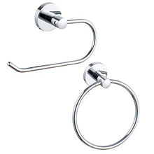 BESTonZON 2 Pezzi Portasciugamani da Bagno in Acciaio Inox Anello Portasciugamani Appeso Portasciugamani Accessori per Il Bagno Supporto da Parete in Stile Quadrato Hotel Moderno