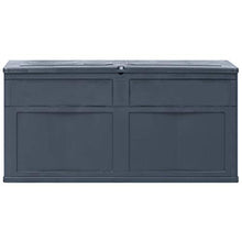 Tidyard Baule in Plastica | 320 L | 119 x 46 x 60 cm | Contenitore per Giocattoli da Esterno Giardino | Nero