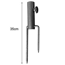 CLIUS Portatile Ombrello Base Resistente Portaombrelli da Esterno Terra Inserti Ancora Supporto per Parco Patio Spiaggia - Grigio, Free Size