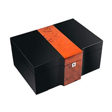 Humidor Umidificatore per Sigari Umidificatore per Sigari A Doppio Strato in Legno di Cedro di Grande capacità Humidor con Termometro Integrato Vassoio Vuoto Idratante Bidirezionale