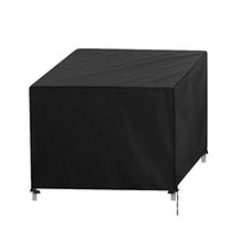 Copertura per mobili da giardino in tessuto Oxford 420D, rettangolare, impermeabile, resistente al vento e ai raggi ultravioletti (180 x 150 x 80 cm, nero)