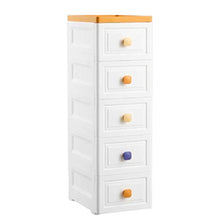 5 Cassetto, Bianco Plastica Camera Governo di Immagazzinaggio, Assemblati E Combinabile Dresser Torre Bagagli, unità Organizzatore per Camera, Ripostiglio, Ingresso, Corridoio, Stanza della,A