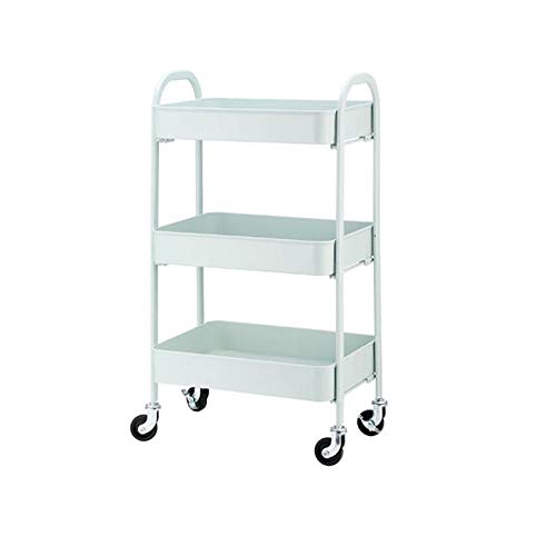 Quattro Ruote portatile strumento di archiviazione Carrello Cucina rack in acciaio al carbonio mobile conveniente carrozzina cucina bagno soggiorno semplice camera da letto moderna verde acqua 2 color