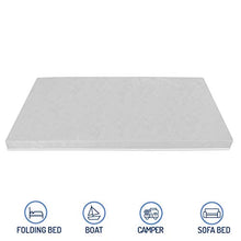 Baldiflex Emporio Materasso Singolo Petit per Brandina Pieghevole, Divano Letto, Camper o Barca 80x190 cm, H 10 cm