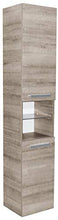 FACKELMANN A- Vero HS 35x179x31,5 Eiche 2Türe, Armadio Alto (2 x Ante), Corpo e Parte Anteriore Effetto Rovere Grigio, Singolo, Breite 35 cm-Anschlag frei wählbar, 16 unità