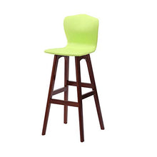 Sgabelli da Bar Sedia da Bar Casual Moderna in Legno in Pelle PU per la Colazione Sedia da Bar (Color : Orange, Size : A)