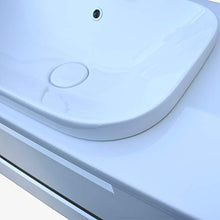 Yellow shop - Mobile Bagno sospeso Althea Seven 80 Legno con lavabo Specchio LED Varie Colorazioni (Bianco (Mobile + Lavabo))