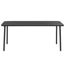 vidaXL Tavolo da Pranzo da Esterni Acciaio 180x90x72cm a Doghe Grigio Giardino