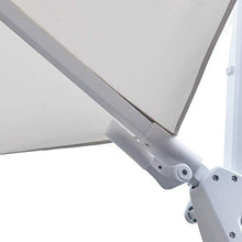 Danieli Ombrellone da Giardino 3x3 | Inclinazione Laterale del Parasole | Struttura in Alluminio Bianco con Chiusura a Soffietto | Telo in Poliestere da 200 gr | Dimensione del Parasole 3x3 mt