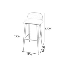 HLR - Sgabello da bar, stile moderno, elegante, in diversi colori, con telaio in metallo, adatto per cucina, caffè, sedia da bar, sgabello per bar, colore: B