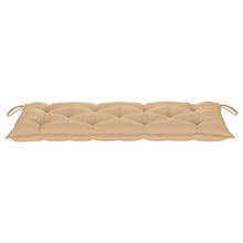 vidaXL Cuscino per Panca da Giardino Ricambio Cuscino Ideale per Sdraio da Giardino Beige 120x50x7 cm in Tessuto