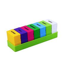 Healifty Porta Pillole per 7 Giorni 28 Scomparti Porta Pillole Settimanale Promemoria Custodia per Dispenser di Vitamine per Viaggi (Verde)