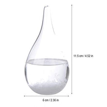Pratico vetro anti-tempesta, vetro anti-tempesta per la previsione del tempo, elegante trasparente per bar a casa(White without base)